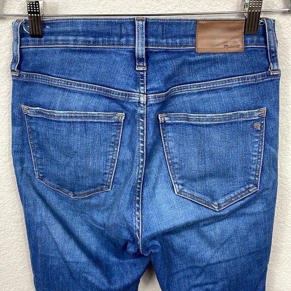 Madewell 10” High Rise Skinny Jeans Button Fly Distressed Raw Hem Hanna Sz 26 - Picture 8 of 14
